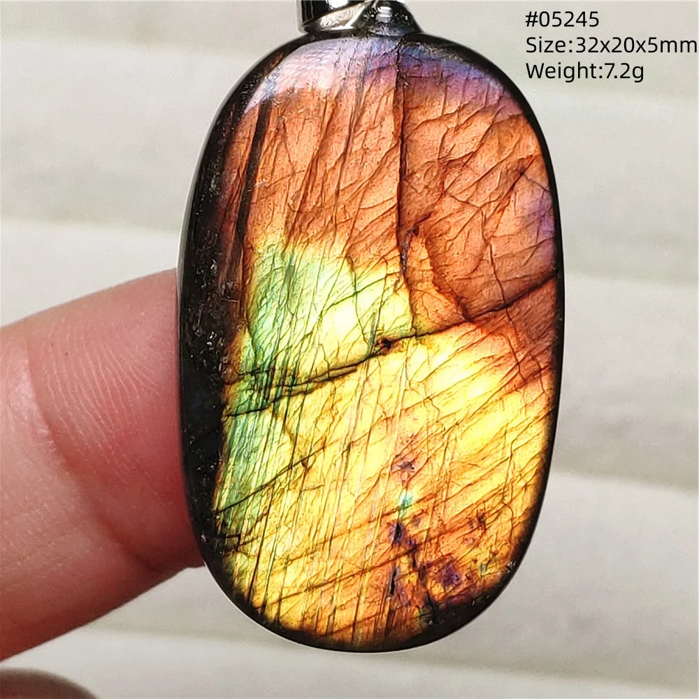 Natural Colorful Labradorite Pendant Water Drop Blue Light Labradorite Women Men Necklace Jewelry AAAAAA - Image 17