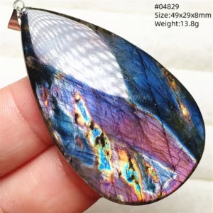 Natural Colorful Labradorite Pendant Water Drop Blue Light Labradorite Women Men Necklace Jewelry AAAAAA - Image 63