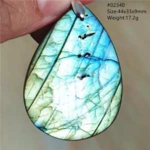 Natural Colorful Labradorite Pendant Water Drop Blue Light Labradorite Women Men Necklace Jewelry AAAAAA - Image 5
