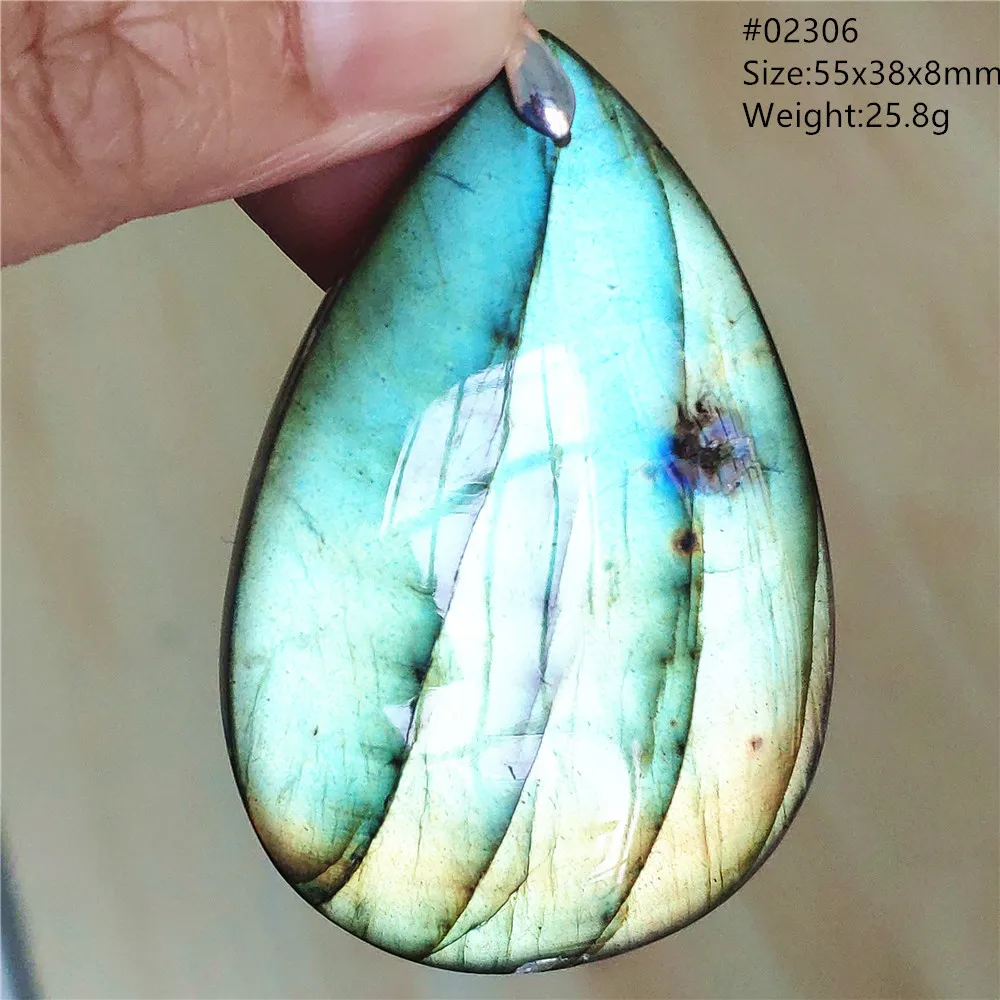 Natural Colorful Labradorite Pendant Water Drop Blue Light Labradorite Women Men Necklace Jewelry AAAAAA - Image 28