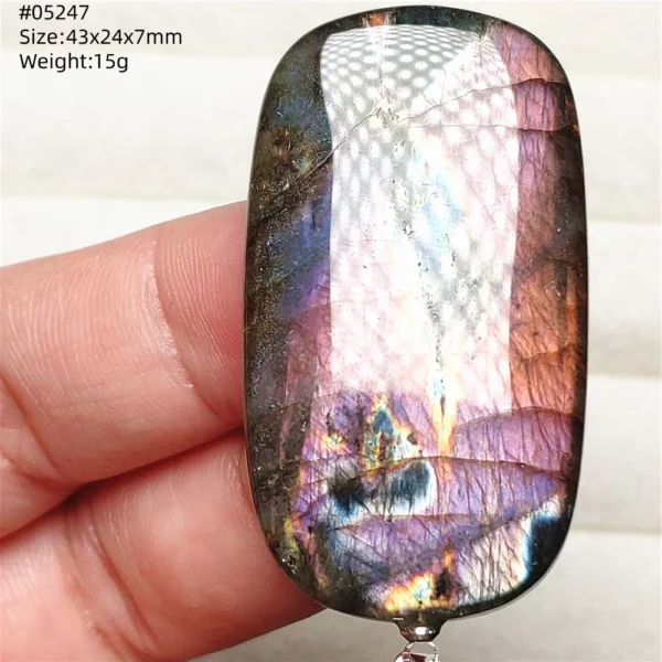 Natural Colorful Labradorite Pendant Water Drop Blue Light Labradorite Women Men Necklace Jewelry AAAAAA
