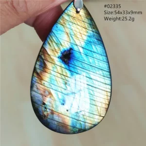 Natural Colorful Labradorite Pendant Water Drop Blue Light Labradorite Women Men Necklace Jewelry AAAAAA - Image 49