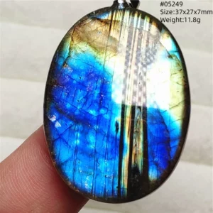 Natural Colorful Labradorite Pendant Water Drop Blue Light Labradorite Women Men Necklace Jewelry AAAAAA - Image 20