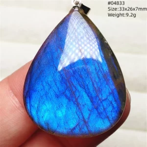 Natural Colorful Labradorite Pendant Water Drop Blue Light Labradorite Women Men Necklace Jewelry AAAAAA - Image 72