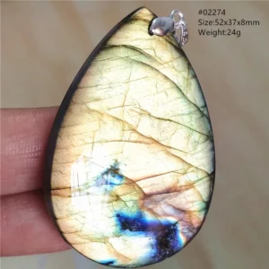 Natural Colorful Labradorite Pendant Water Drop Blue Light Labradorite Women Men Necklace Jewelry AAAAAA - Image 64