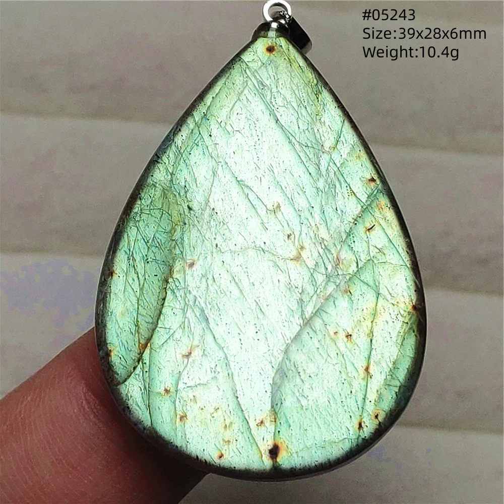 Natural Colorful Labradorite Pendant Water Drop Blue Light Labradorite Women Men Necklace Jewelry AAAAAA - Image 19
