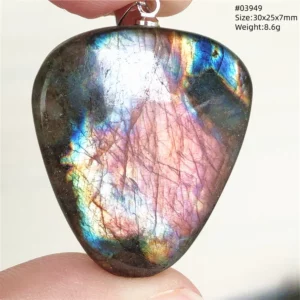 Natural Colorful Labradorite Pendant Water Drop Blue Light Labradorite Women Men Necklace Jewelry AAAAAA - Image 45