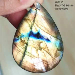 Natural Colorful Labradorite Pendant Water Drop Blue Light Labradorite Women Men Necklace Jewelry AAAAAA - Image 38