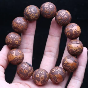 Natural Ebony Turn the Situation around Hand Skewer men's 20mm mascot Cow Decoration Gift Gift - Image 4