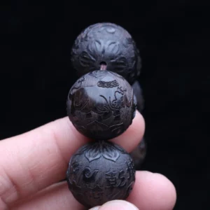Natural Ebony Turn the Situation around Hand Skewer men's 20mm mascot Cow Decoration Gift Gift - Image 5