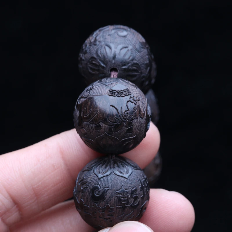 Natural Ebony Turn the Situation around Hand Skewer men's 20mm mascot Cow Decoration Gift Gift - Image 5