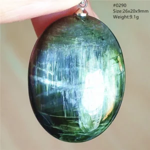 Natural Green Diopside Quartz Pendant Women Men Cat Eye Jewelry Gemstone Green Diopside Necklace Fashion Stone AAAAAA - Image 18