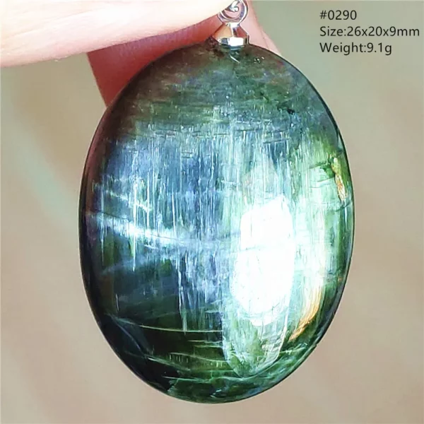 Natural Green Diopside Quartz Pendant Women Men Cat Eye Jewelry Gemstone Green Diopside Necklace Fashion Stone AAAAAA