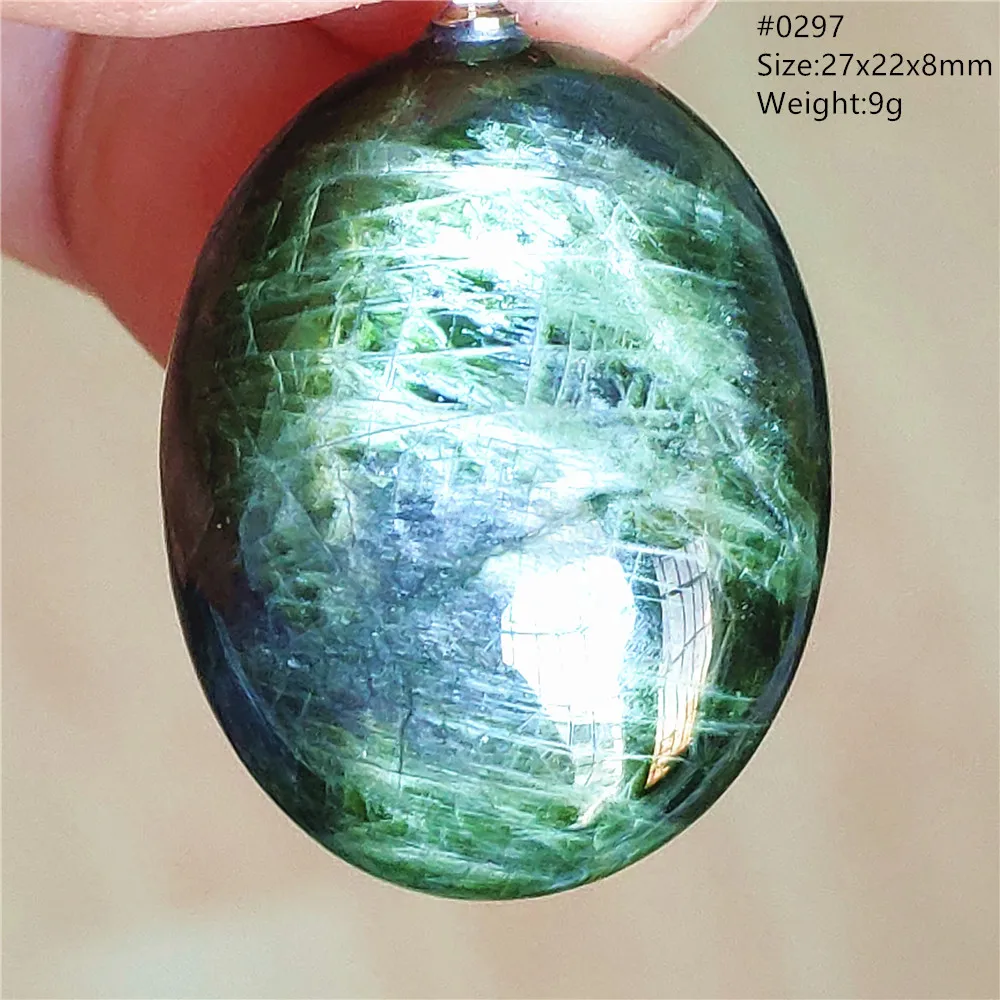 Natural Green Diopside Quartz Pendant Women Men Cat Eye Jewelry Gemstone Green Diopside Necklace Fashion Stone AAAAAA - Image 14