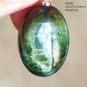 Natural Green Diopside Quartz Pendant Women Men Cat Eye Jewelry Gemstone Green Diopside Necklace Fashion Stone AAAAAA - Image 24