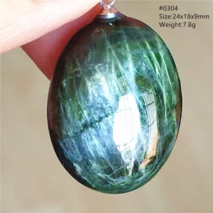 Natural Green Diopside Quartz Pendant Women Men Cat Eye Jewelry Gemstone Green Diopside Necklace Fashion Stone AAAAAA - Image 20