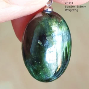 Natural Green Diopside Quartz Pendant Women Men Cat Eye Jewelry Gemstone Green Diopside Necklace Fashion Stone AAAAAA - Image 21