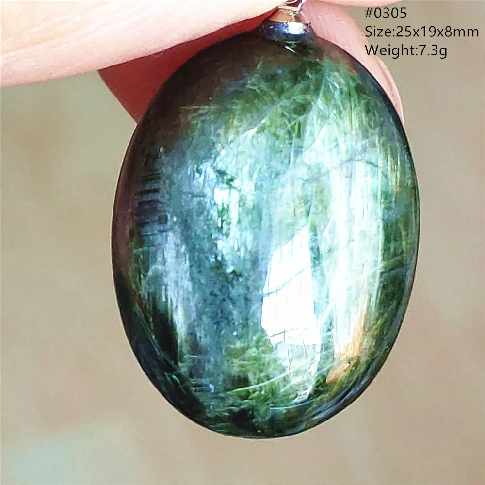 Natural Green Diopside Quartz Pendant Women Men Cat Eye Jewelry Gemstone Green Diopside Necklace Fashion Stone AAAAAA - Image 19
