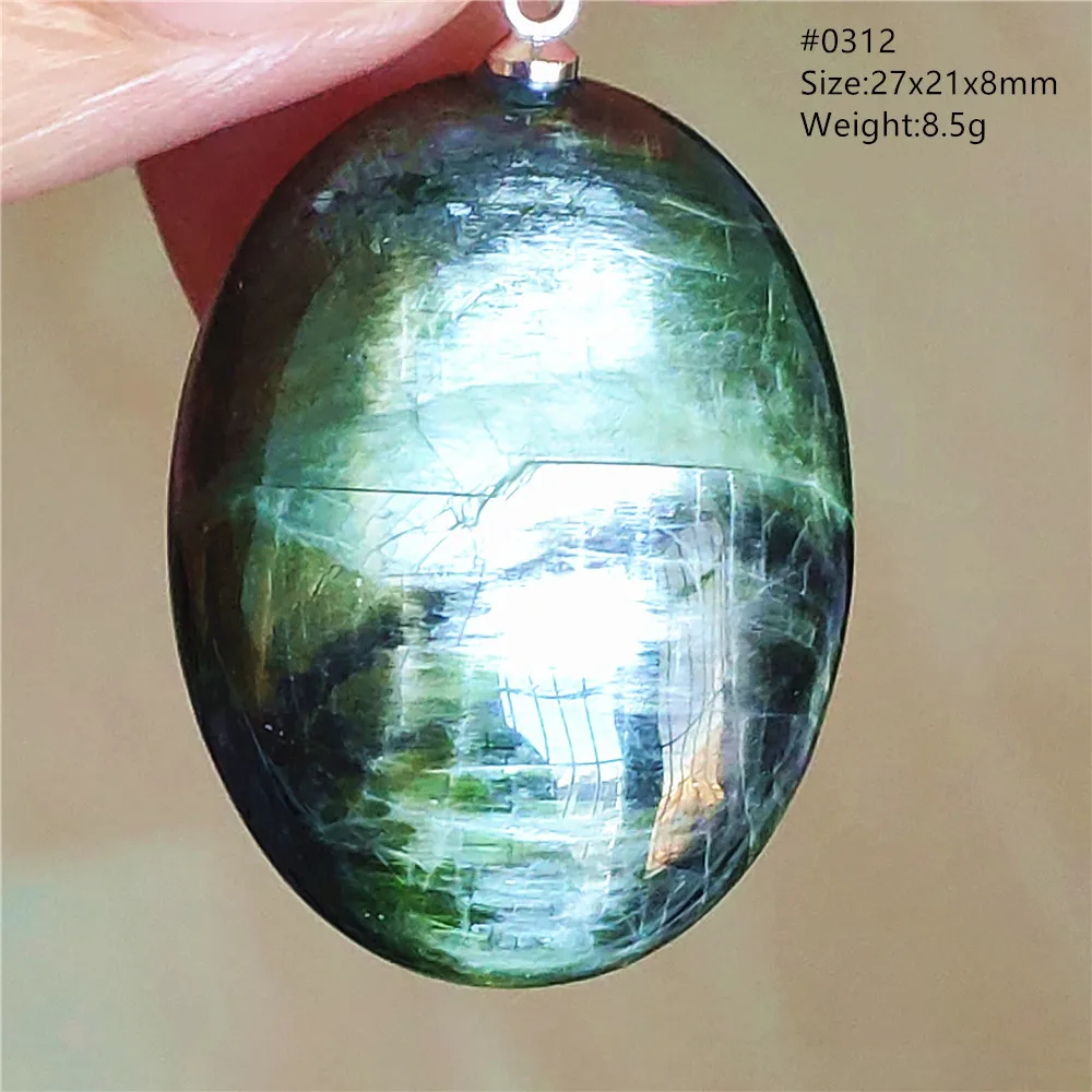 Natural Green Diopside Quartz Pendant Women Men Cat Eye Jewelry Gemstone Green Diopside Necklace Fashion Stone AAAAAA - Image 7