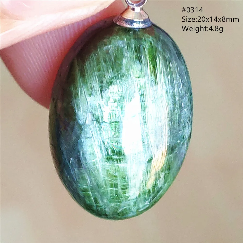 Natural Green Diopside Quartz Pendant Women Men Cat Eye Jewelry Gemstone Green Diopside Necklace Fashion Stone AAAAAA - Image 12