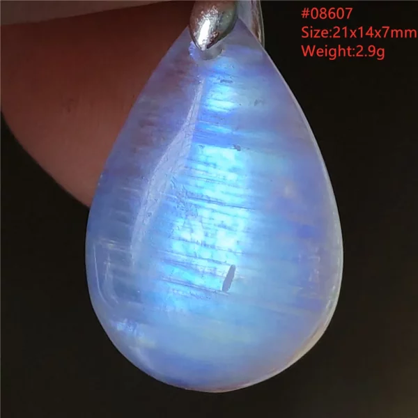 Natural Moonstone Oval Pendant, 925 Silver Necklace