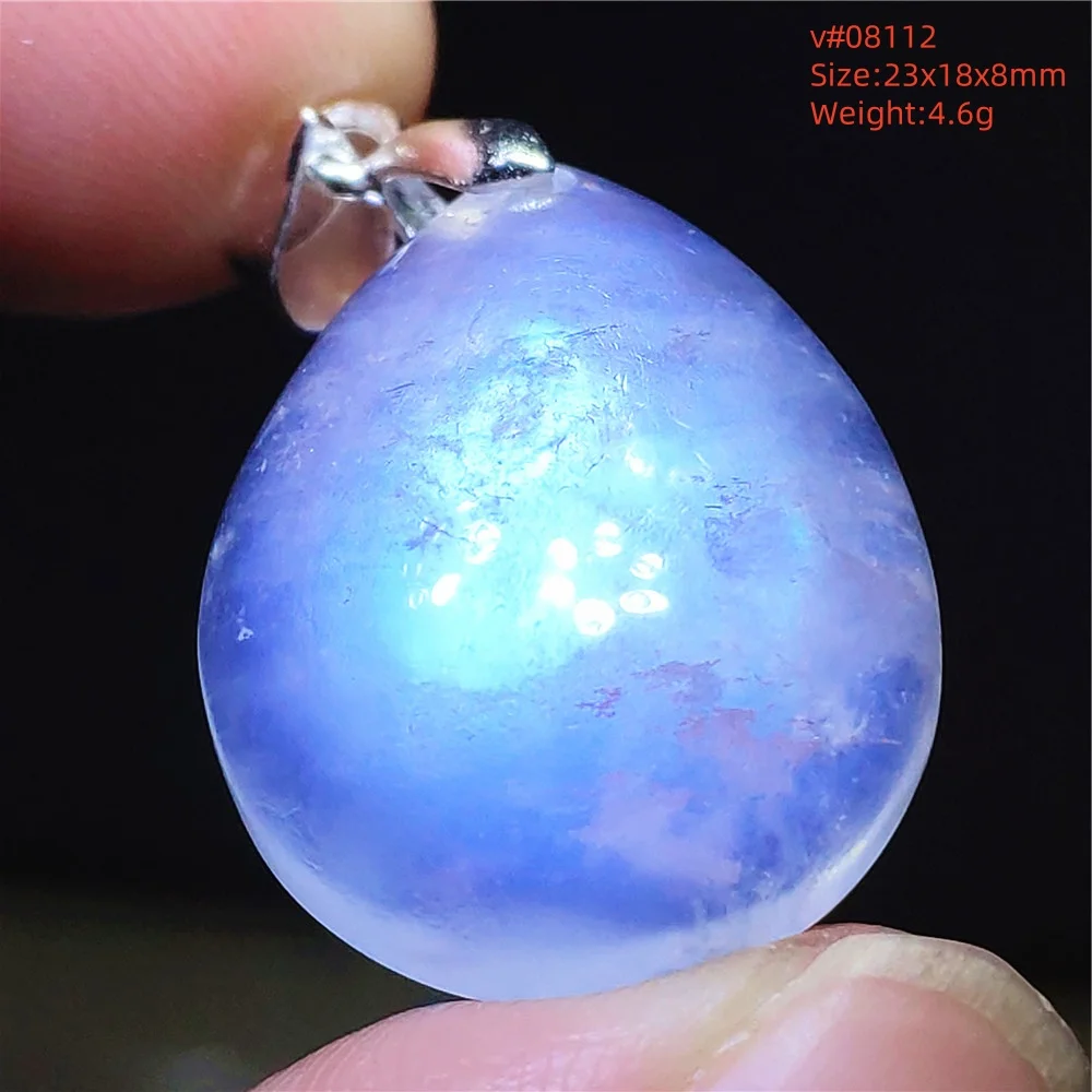 Natural Moonstone Oval Pendant, 925 Silver Necklace - Image 37