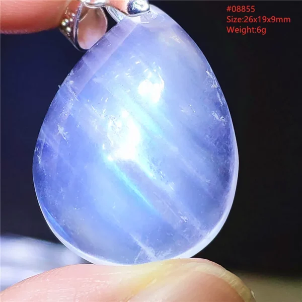 Natural Moonstone Oval Pendant, 925 Silver Necklace