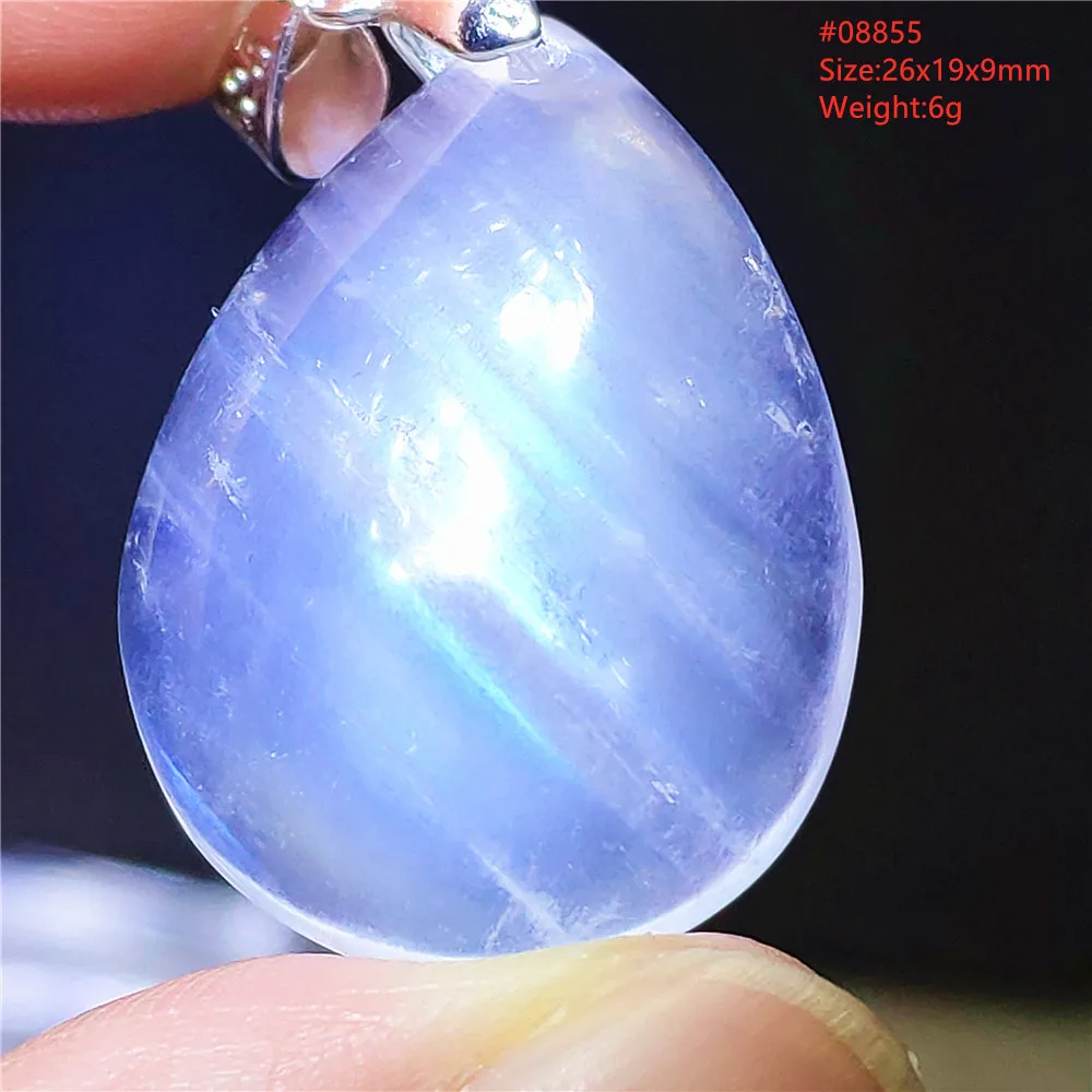 Natural Moonstone Oval Pendant, 925 Silver Necklace - Image 10