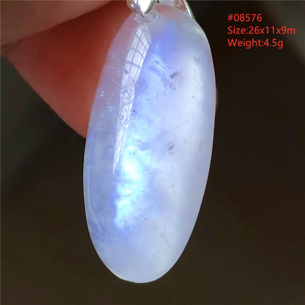 Natural Moonstone Oval Pendant, 925 Silver Necklace - Image 52