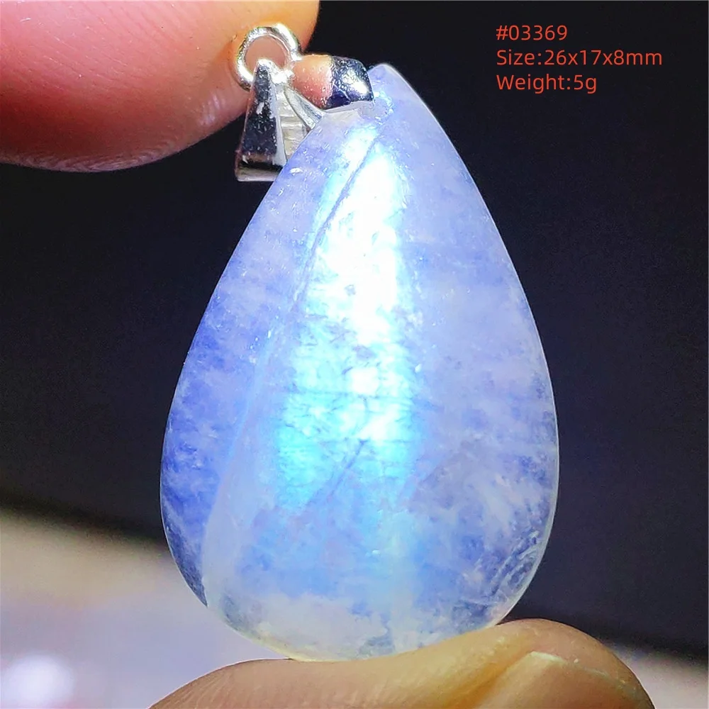 Natural Moonstone Oval Pendant, 925 Silver Necklace - Image 49