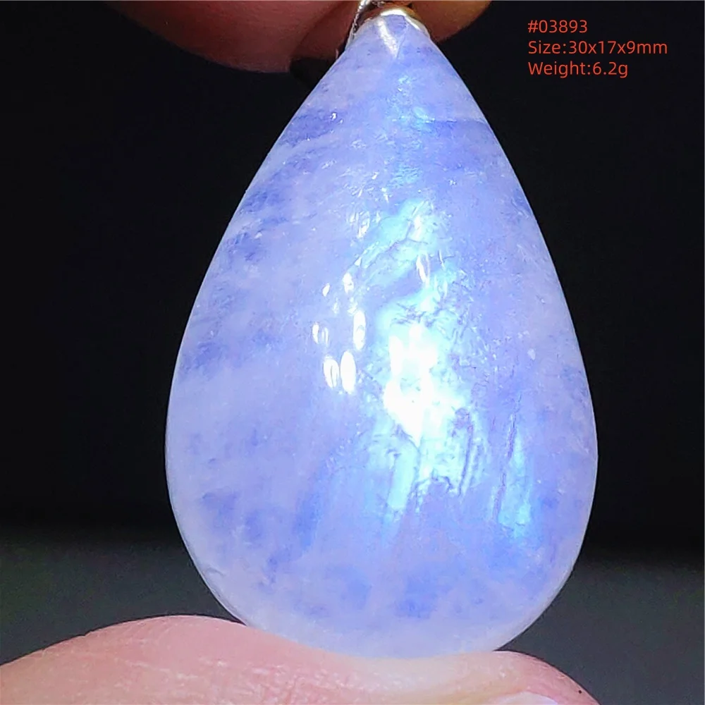 Natural Moonstone Oval Pendant, 925 Silver Necklace - Image 17