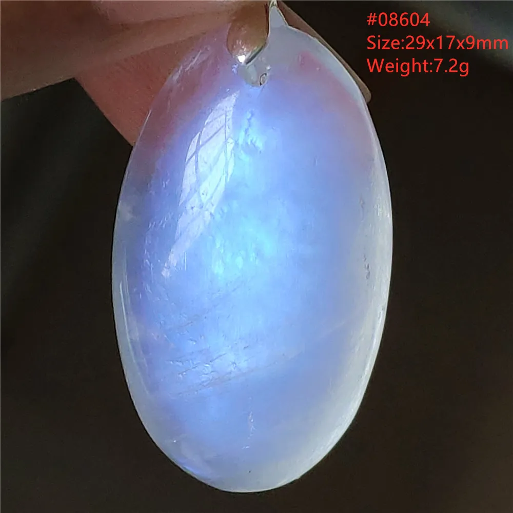 Natural Moonstone Oval Pendant, 925 Silver Necklace - Image 18
