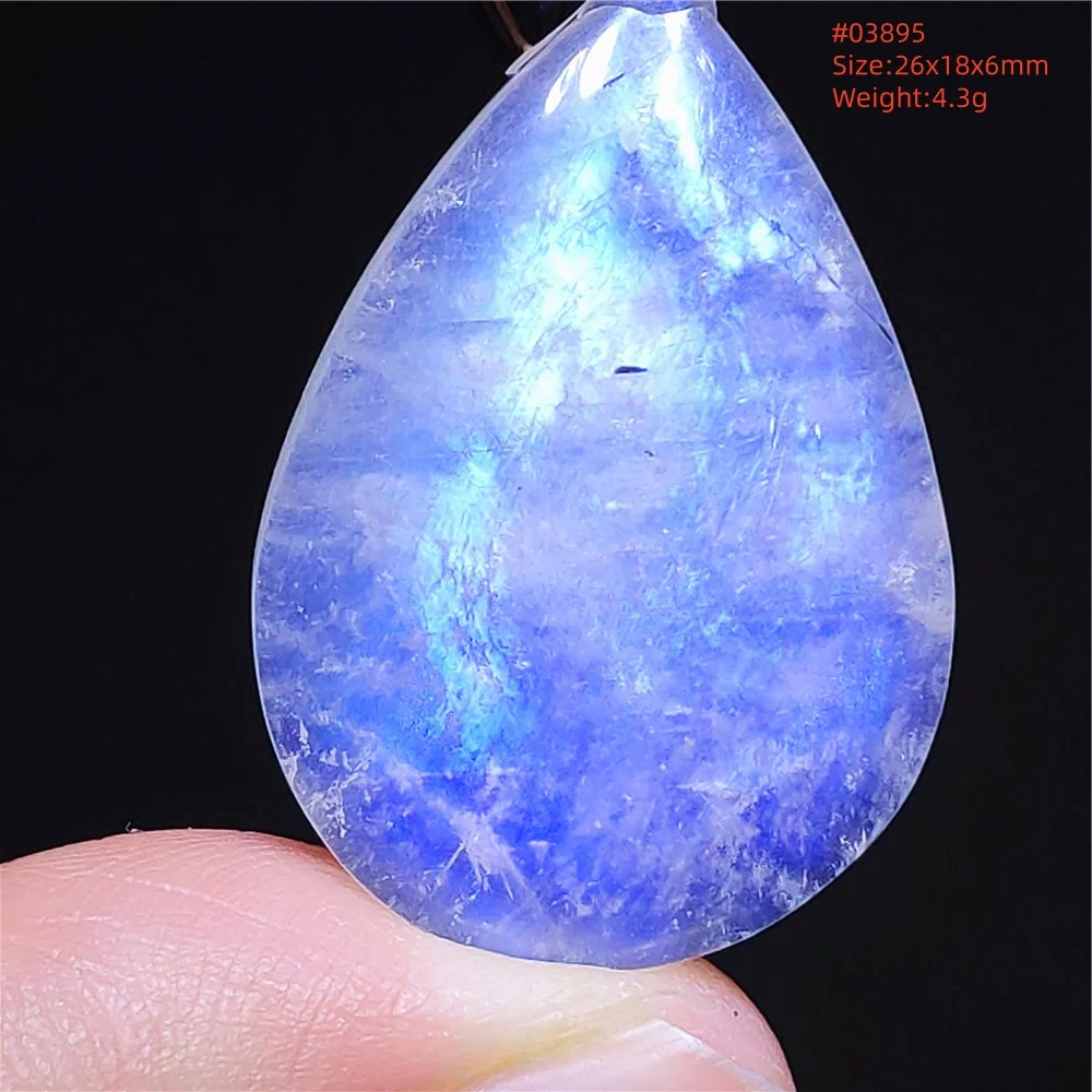 Natural Moonstone Oval Pendant, 925 Silver Necklace - Image 19