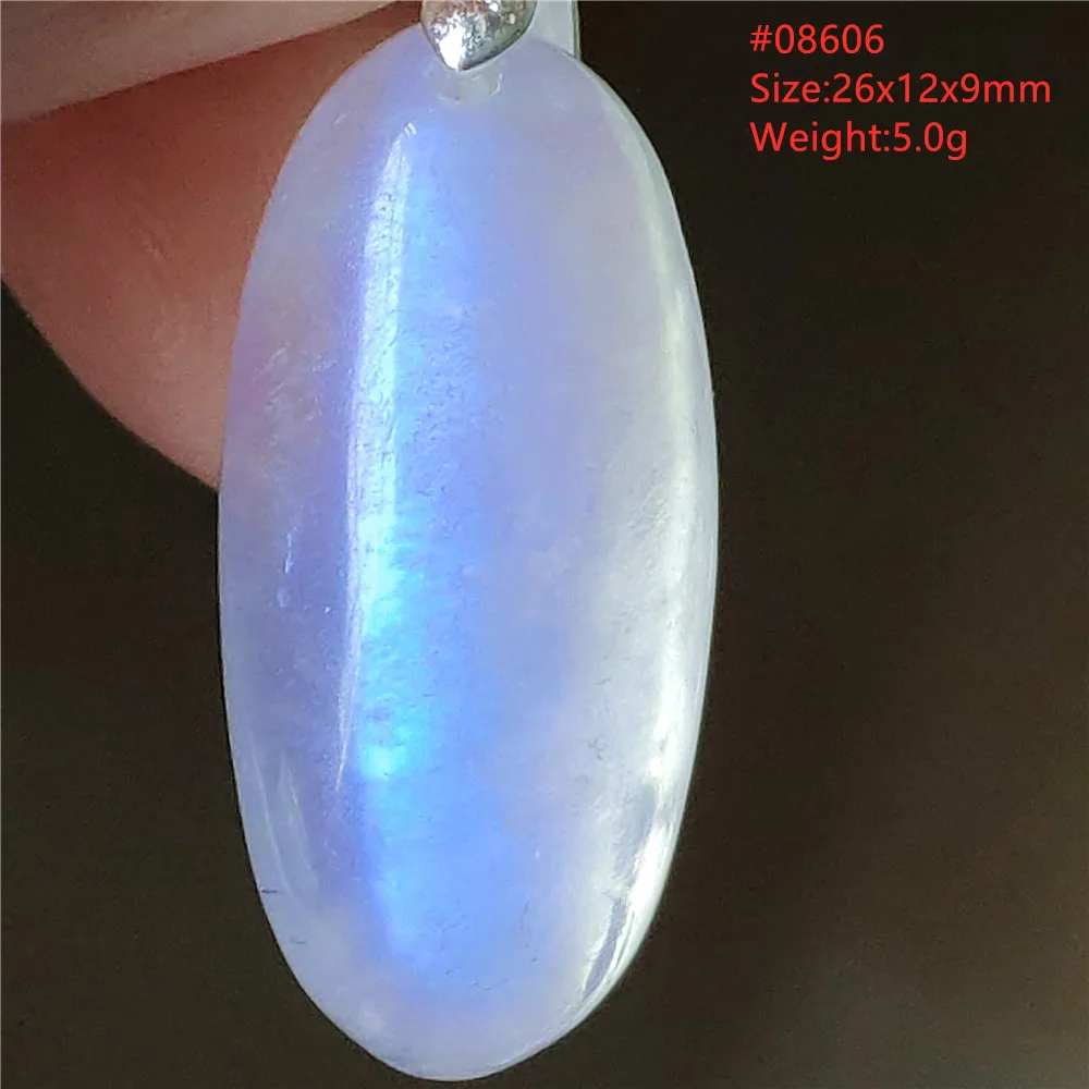 Natural Moonstone Oval Pendant, 925 Silver Necklace - Image 31