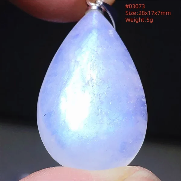 Natural Moonstone Oval Pendant, 925 Silver Necklace