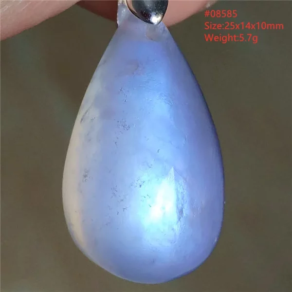 Natural Moonstone Oval Pendant, 925 Silver Necklace