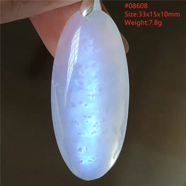 Natural Moonstone Oval Pendant, 925 Silver Necklace