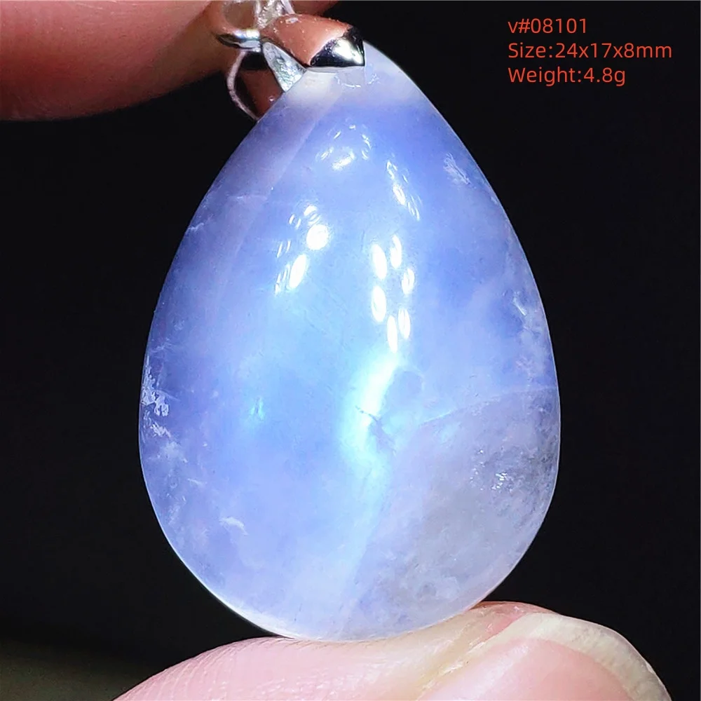 Natural Moonstone Oval Pendant, 925 Silver Necklace - Image 69