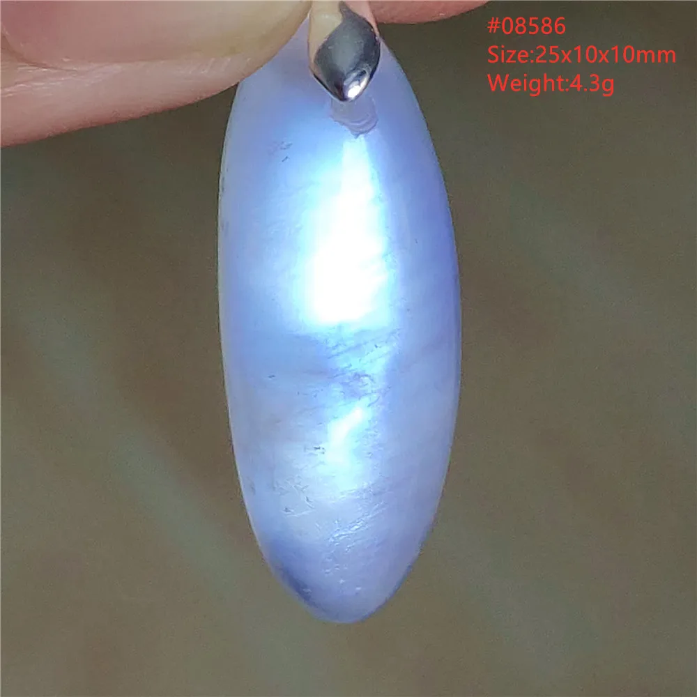Natural Moonstone Oval Pendant, 925 Silver Necklace - Image 53