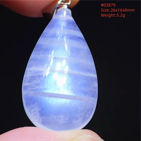 Natural Moonstone Oval Pendant, 925 Silver Necklace