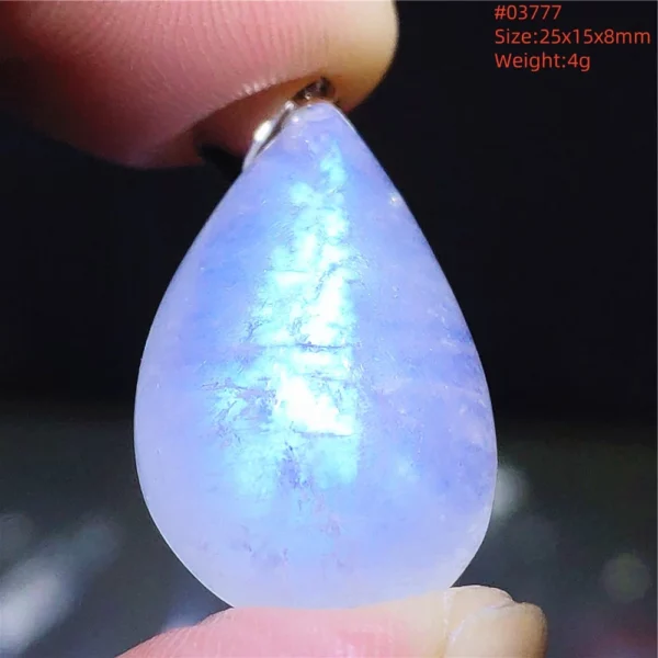 Natural Moonstone Oval Pendant, 925 Silver Necklace