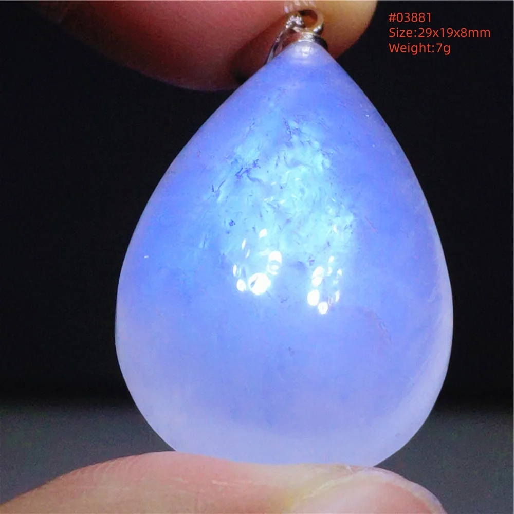 Natural Moonstone Oval Pendant, 925 Silver Necklace - Image 33
