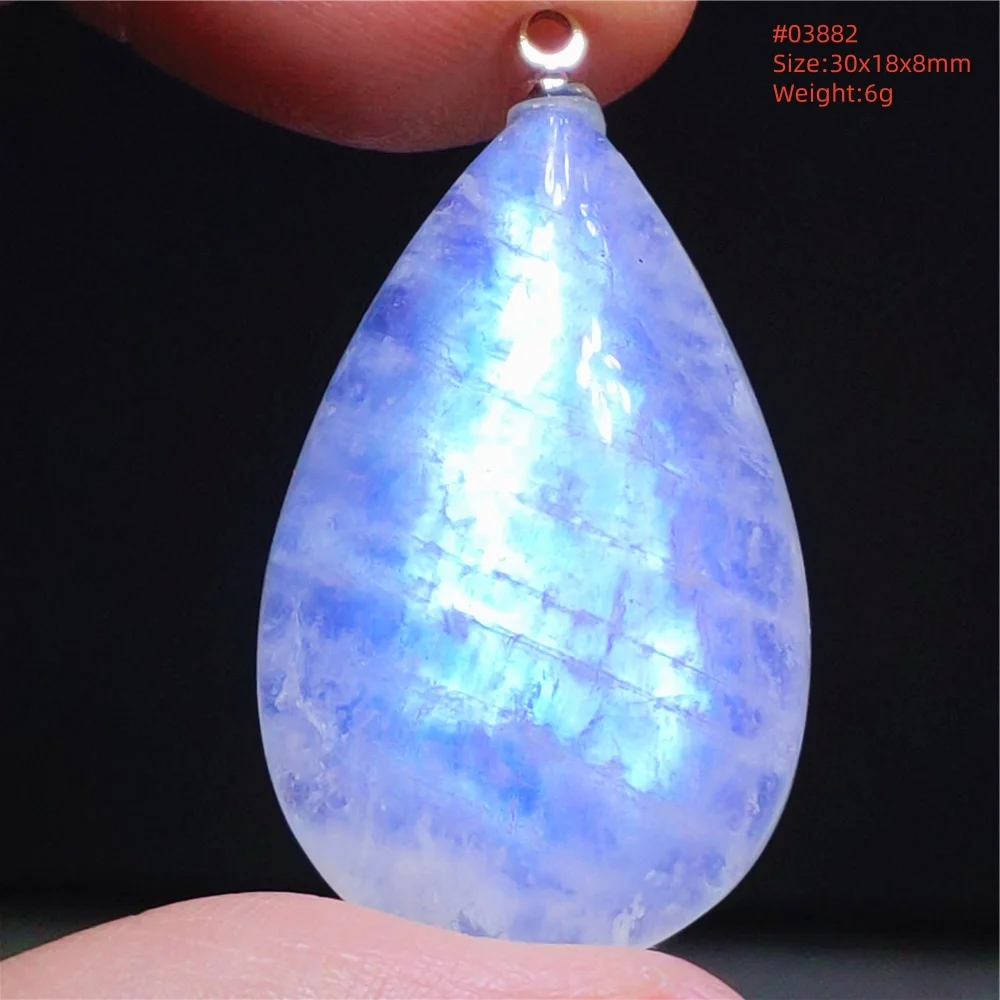 Natural Moonstone Oval Pendant, 925 Silver Necklace - Image 35