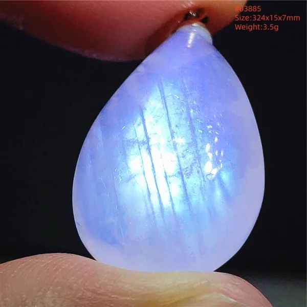Natural Moonstone Oval Pendant, 925 Silver Necklace