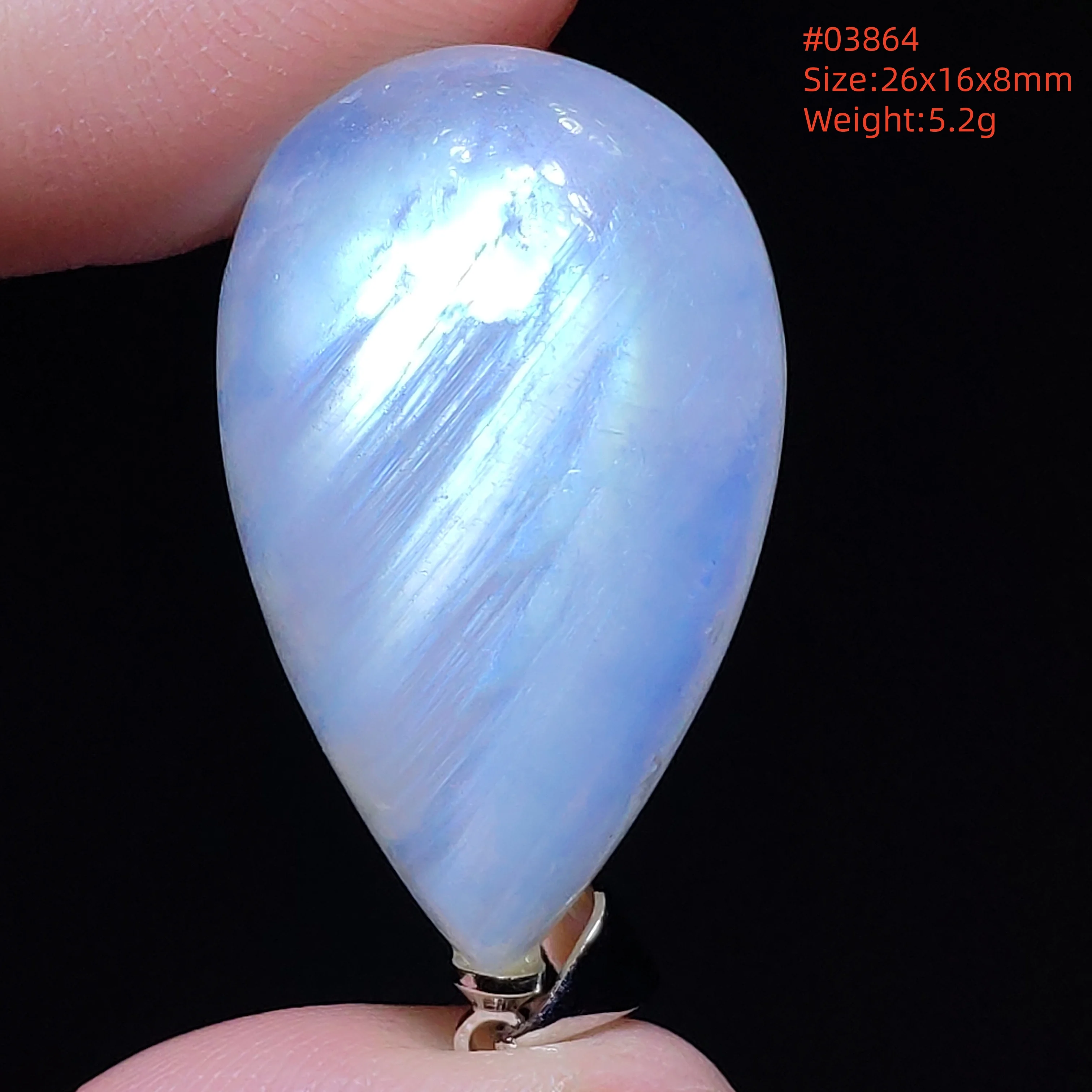 Natural Moonstone Oval Pendant in 925 Silver - Image 28