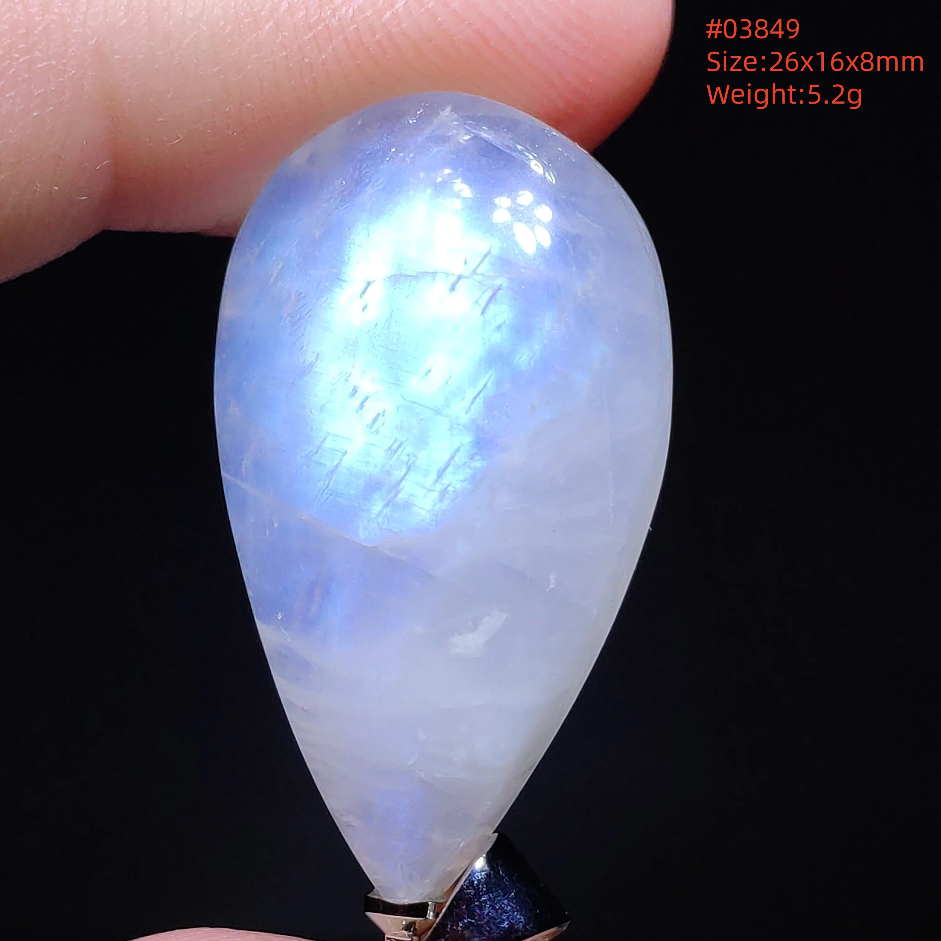 Natural Moonstone Oval Pendant in 925 Silver - Image 63