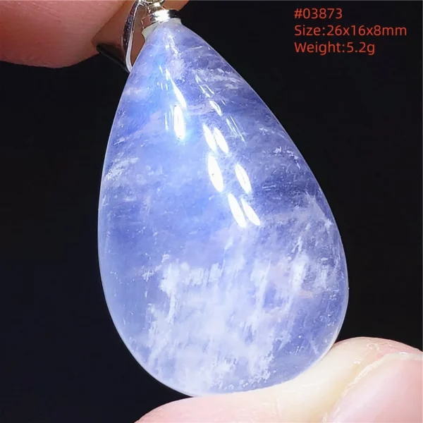 Natural Moonstone Oval Pendant in 925 Silver