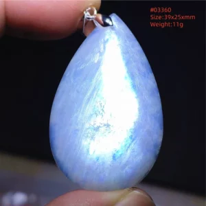 Natural Moonstone Oval Pendant in 925 Silver - Image 58