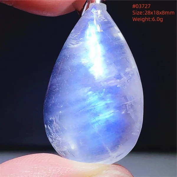 Natural Moonstone Oval Pendant in 925 Silver