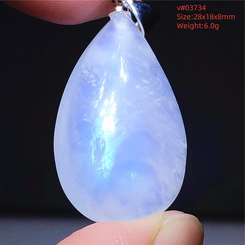 Natural Moonstone Oval Pendant in 925 Silver - Image 54